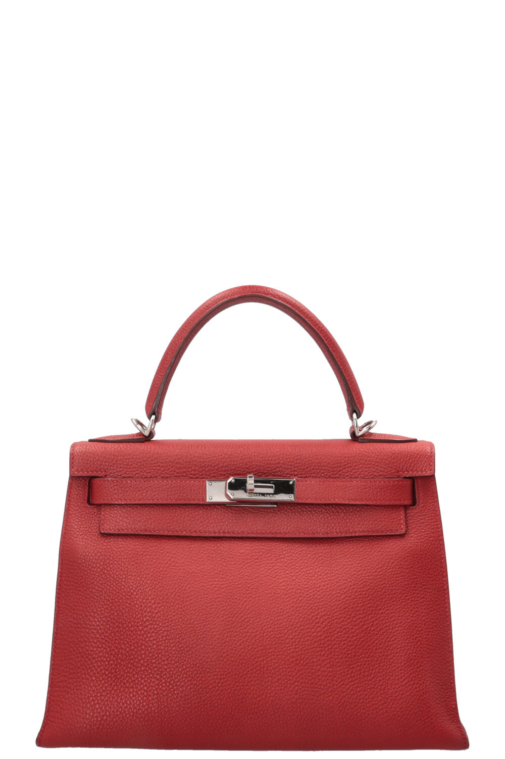 HERMÈS Kelly 28 Retourne Togo Leather Red