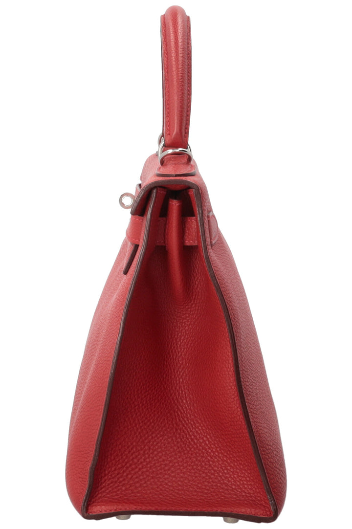 HERMÈS Kelly 28 Retourne Togo Leather Red