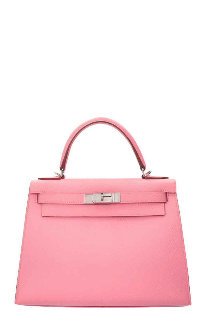 HERMÈS Kelly 28 Sellier Epsom Rose Confetti