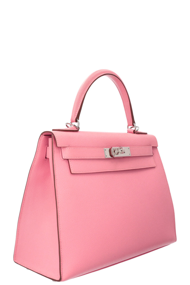 HERMÈS Kelly 28 Sellier Epsom Rose Confetti