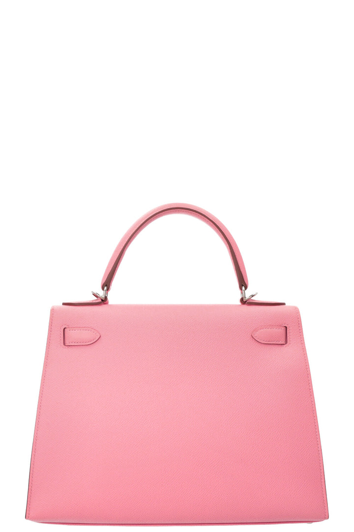 HERMÈS Kelly 28 Sellier Epsom Rose Confetti