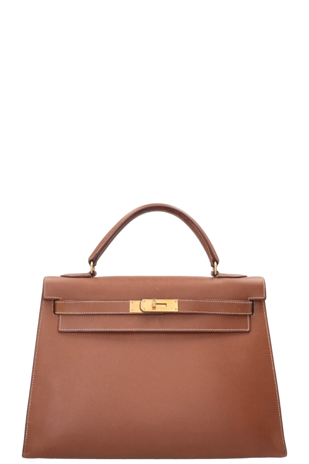 HERMÈS Kelly 32 Sellier Epsom Gold