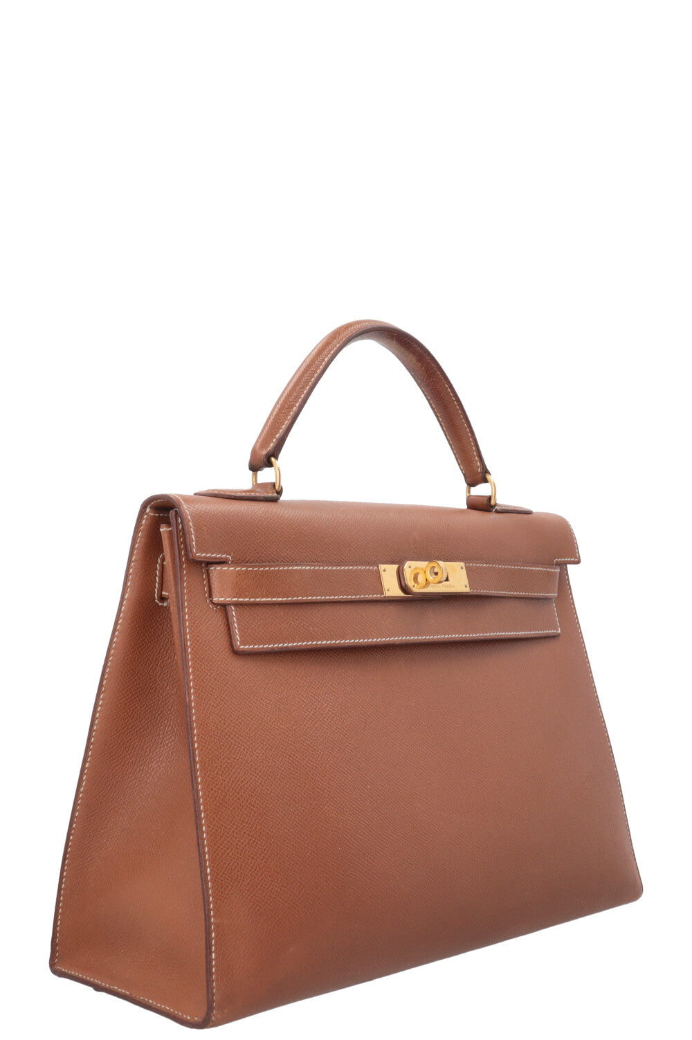HERMÈS Kelly 32 Sellier Epsom Gold