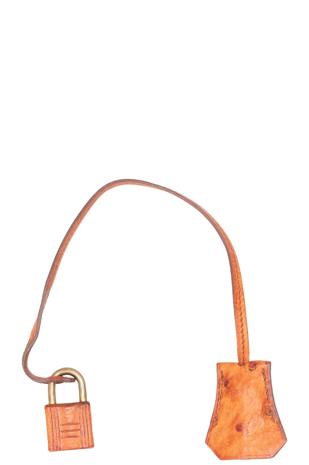 HERMÈS Kelly 32 Sellier Ostrich Leather Noisette