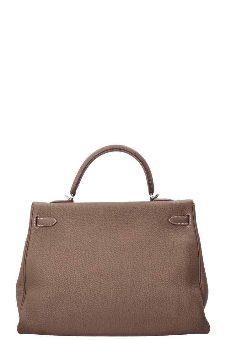 HERMÈS Kelly 35 Retourne Togo Etoupe
