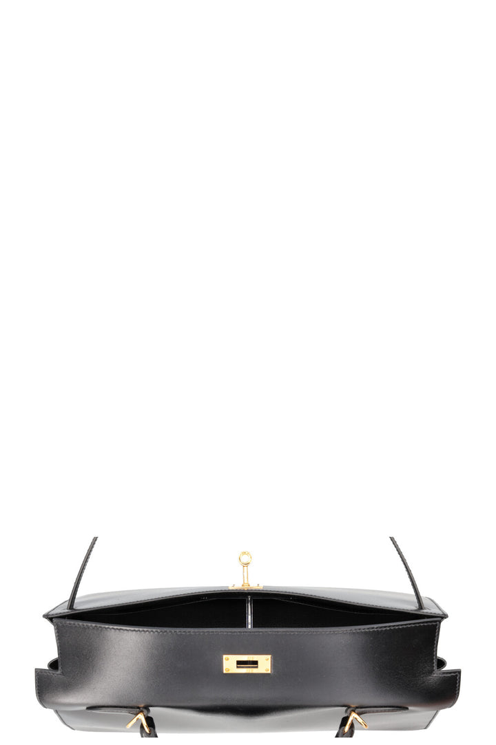 HERMÈS Kelly 35 Sellier Box Noir