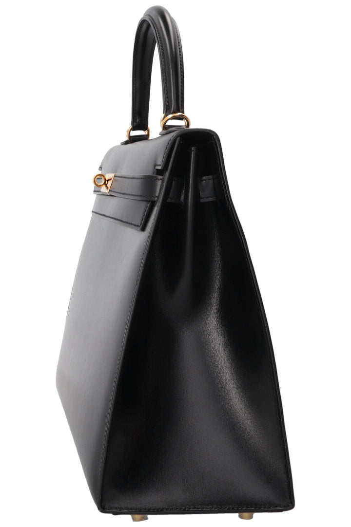 HERMÈS Kelly 35 Sellier Box Noir