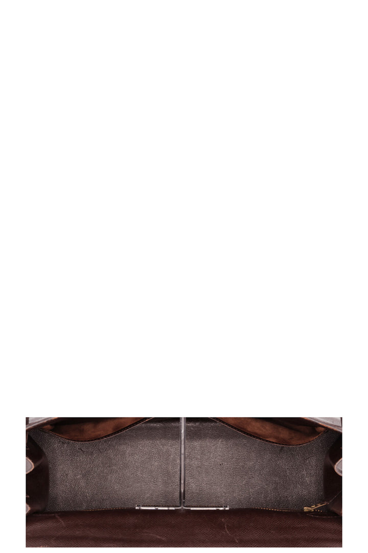 HERMÈS Kelly 35 Sellier Epsom Chocolat