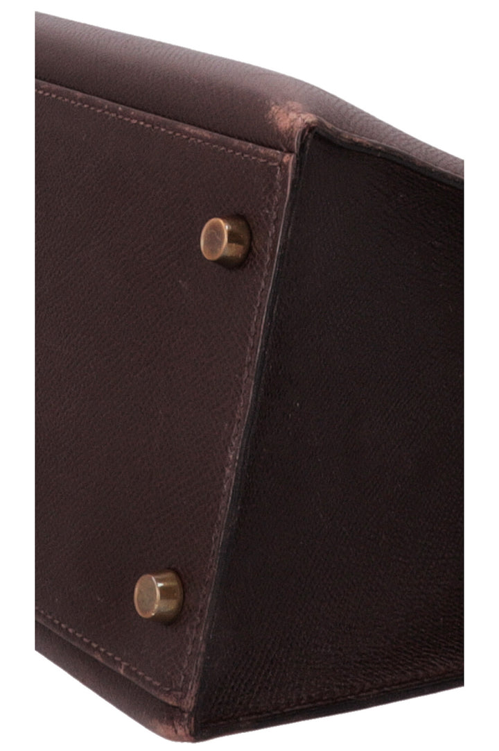 HERMÈS Kelly 35 Sellier Epsom Chocolat