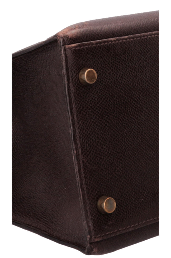HERMÈS Kelly 35 Sellier Epsom Chocolat