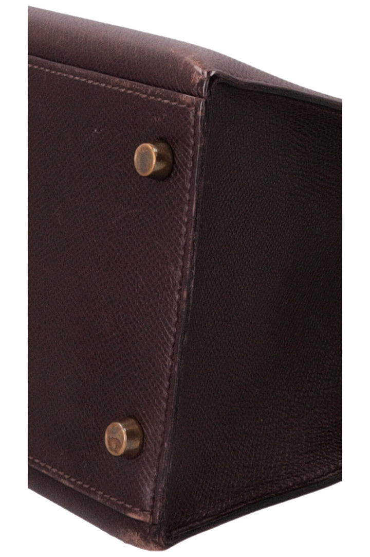HERMÈS Kelly 35 Sellier Epsom Chocolat