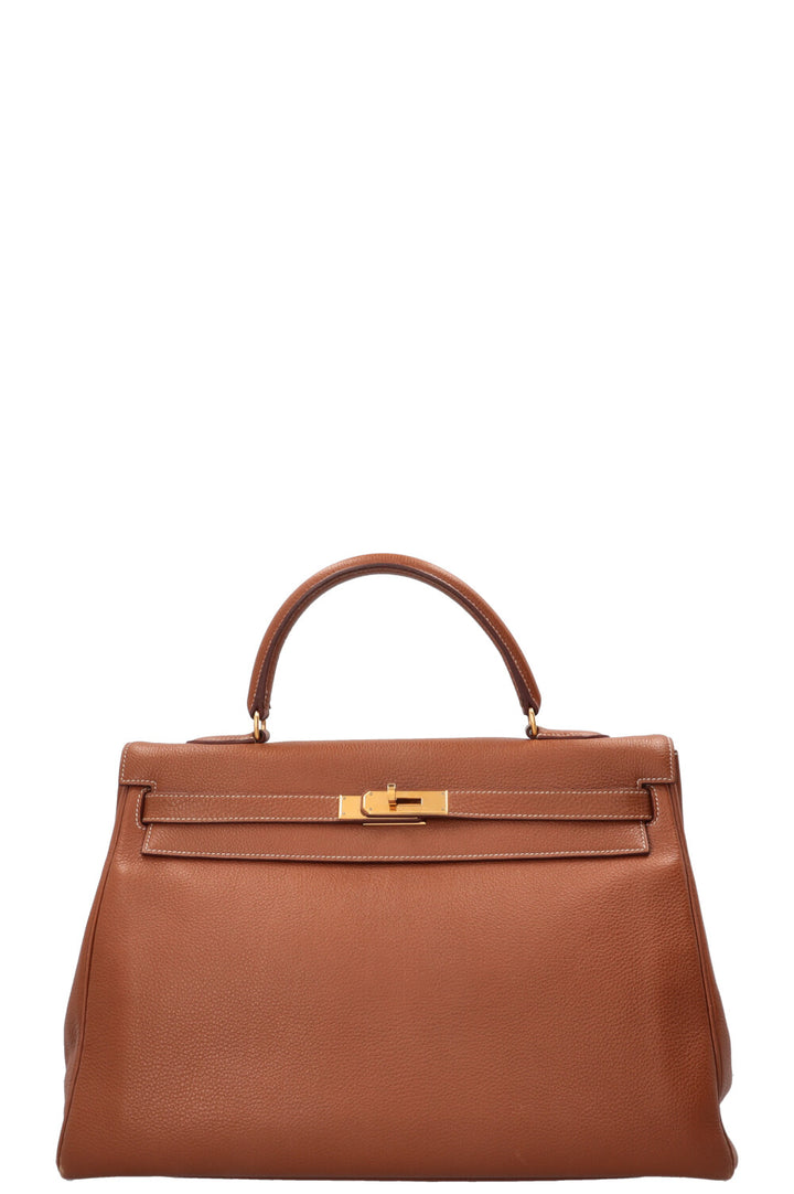 HERMÈS Kelly 35 Togo Gold