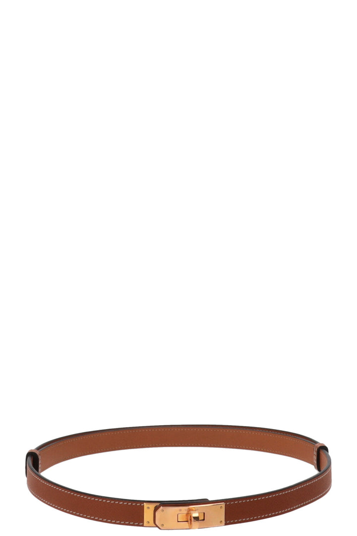HERMÈS Kelly Belt Epsom Leather Gold