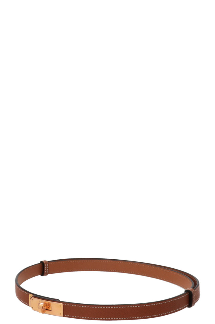 HERMÈS Kelly Belt Epsom Leather Gold