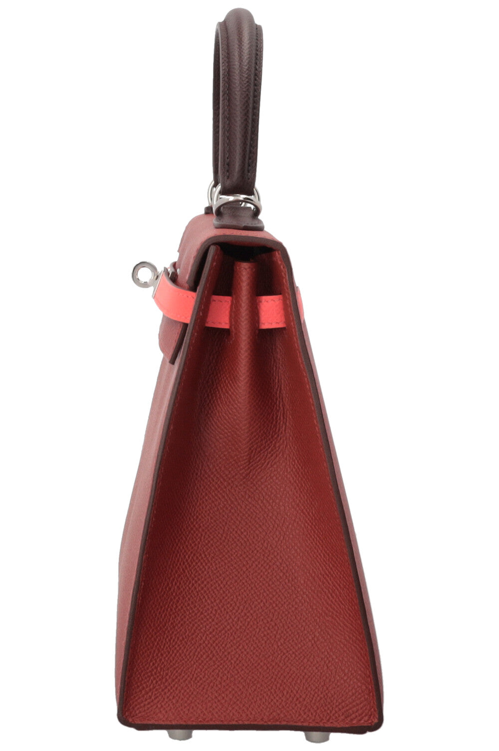 HERMÈS Kelly II Sellier 25 Tricolore Verso Epsom