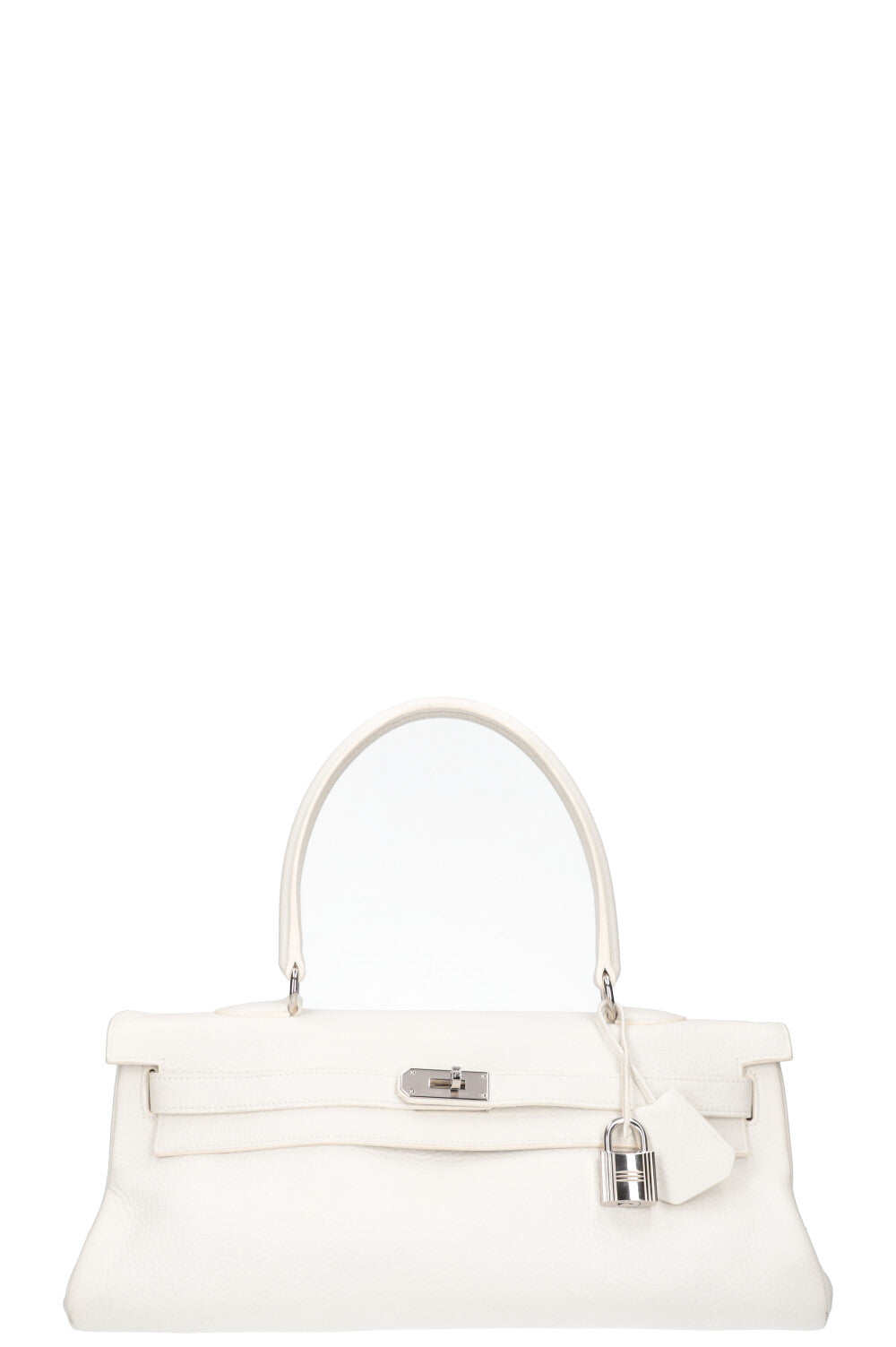 HERMÈS Kelly Shoulder Clemence White