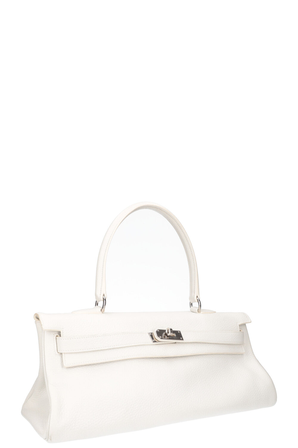 HERMÈS Kelly Shoulder Clemence White