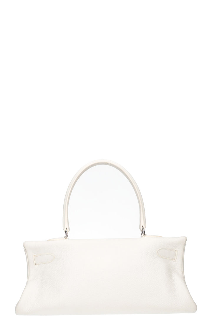 HERMÈS Kelly Shoulder Clemence White