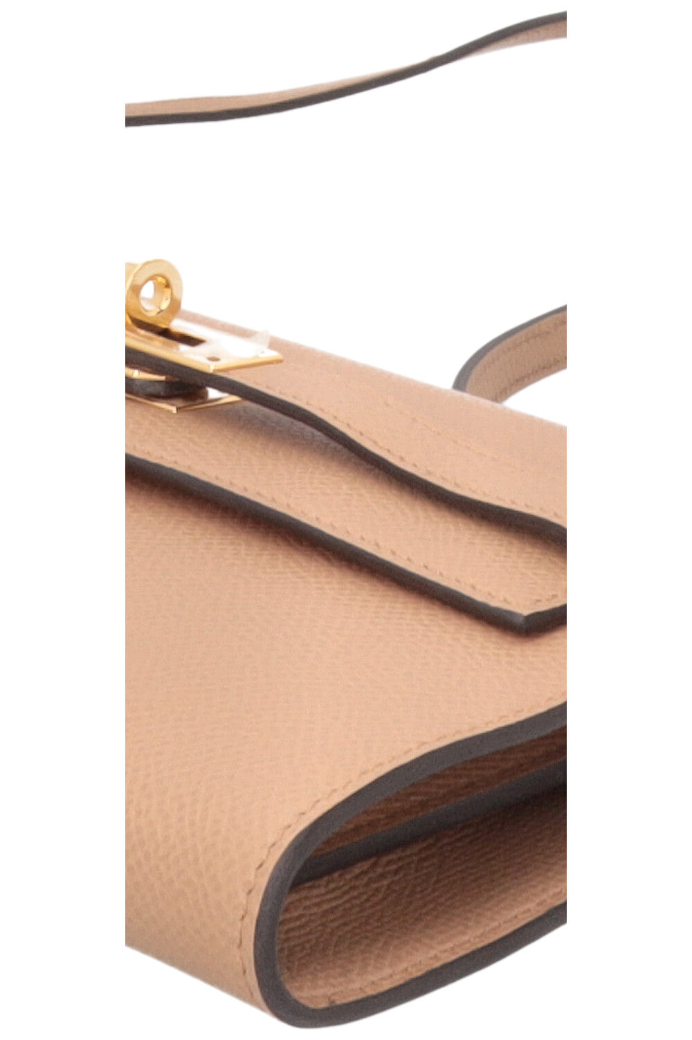 HERMÈS Kelly To Go Chai Mauve Sylvestre Epsom