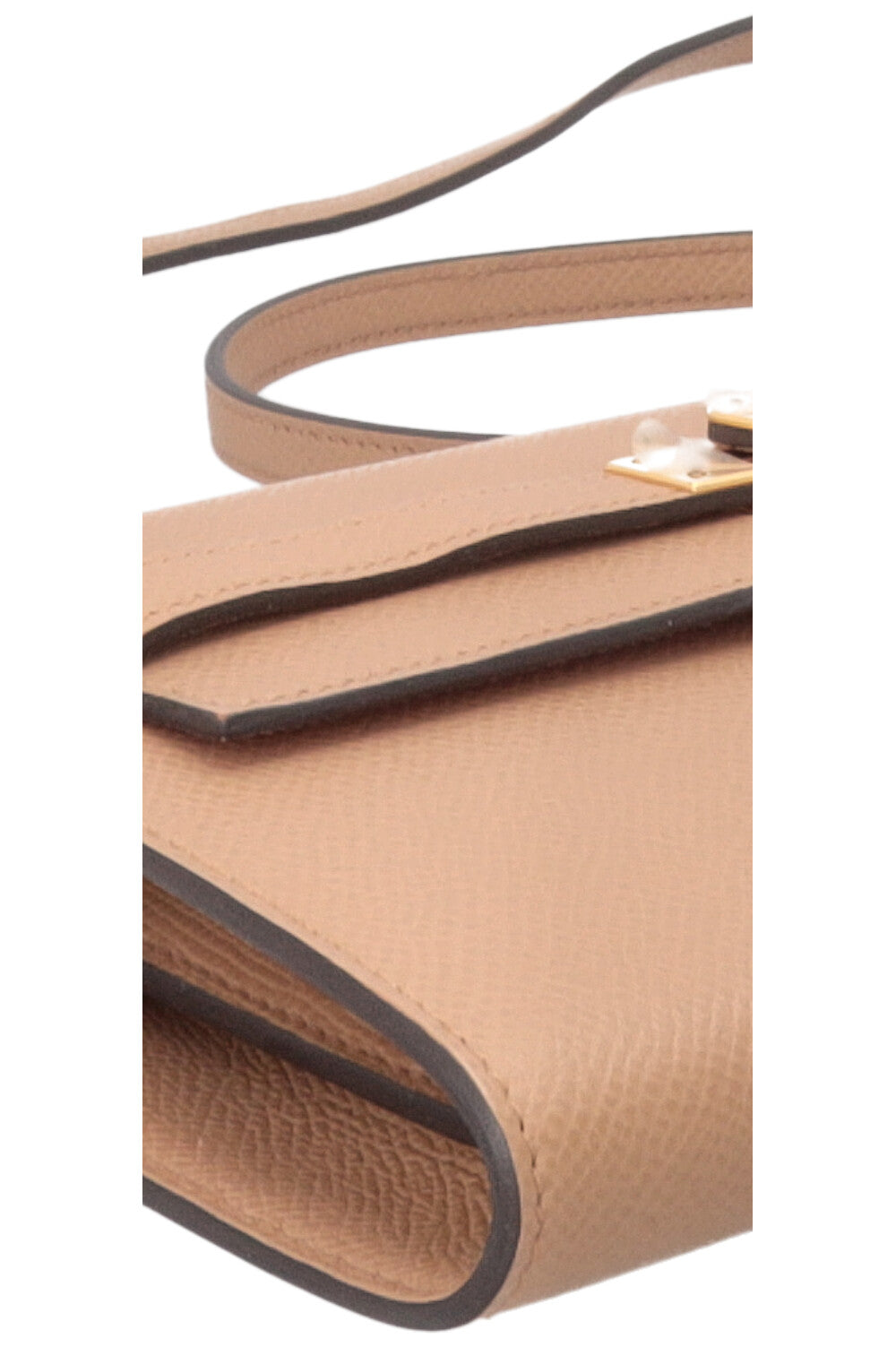 HERMÈS Kelly To Go Chai Mauve Sylvestre Epsom