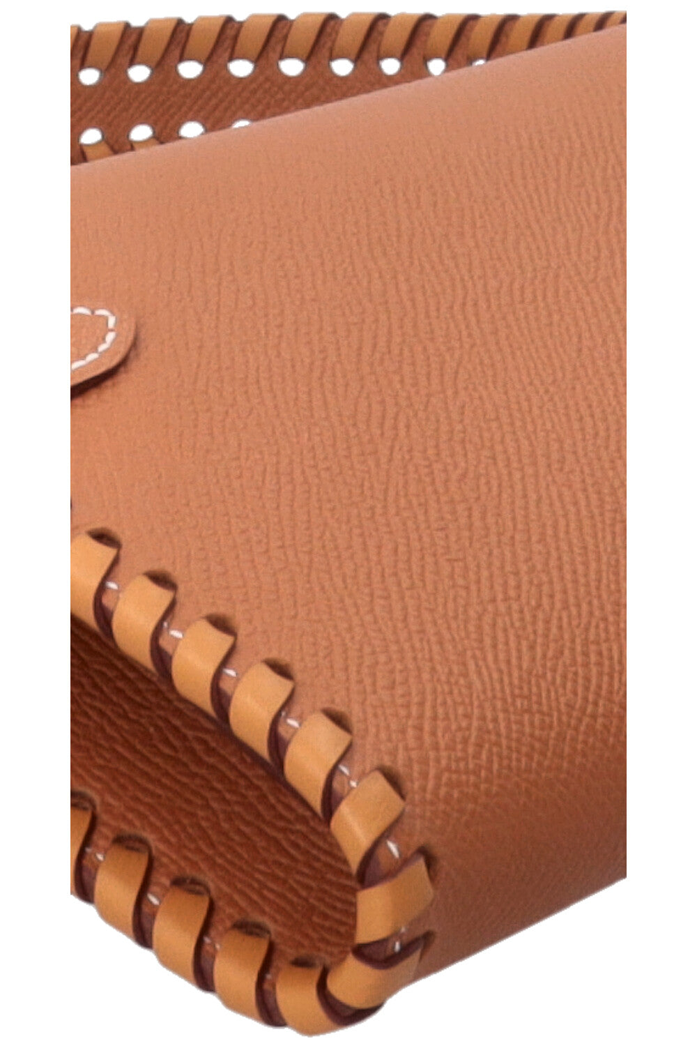 HERMÈS Kelly To Go Tressage en cuir Epsom Gold Sésame