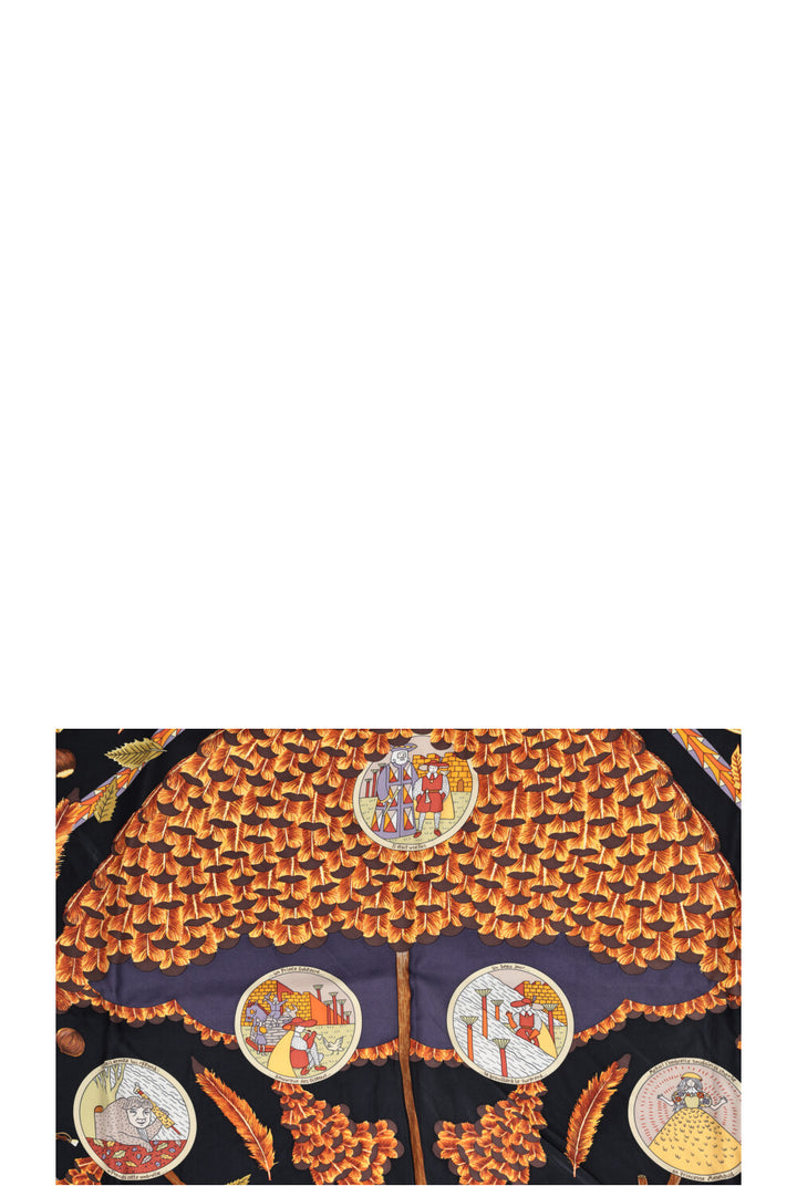 HERMÈS L'Ombrelle Magique Carré 90 Silk Multicolor