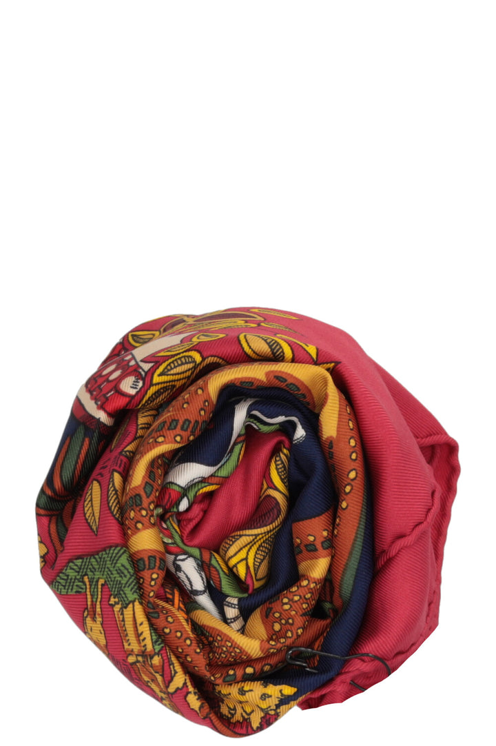 HERMÈS Le Paradis du Roy Carré 90 Silk Multicolor