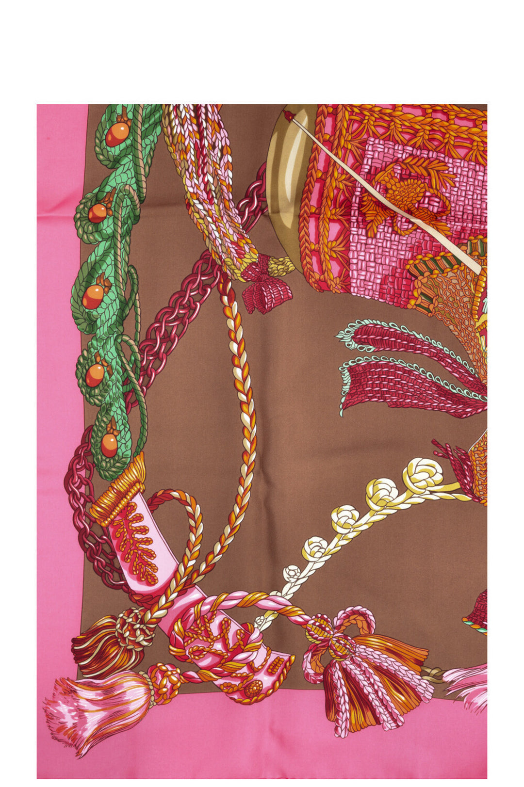 HERMÈS  Le Timbalier Carré 90 Silk Pink