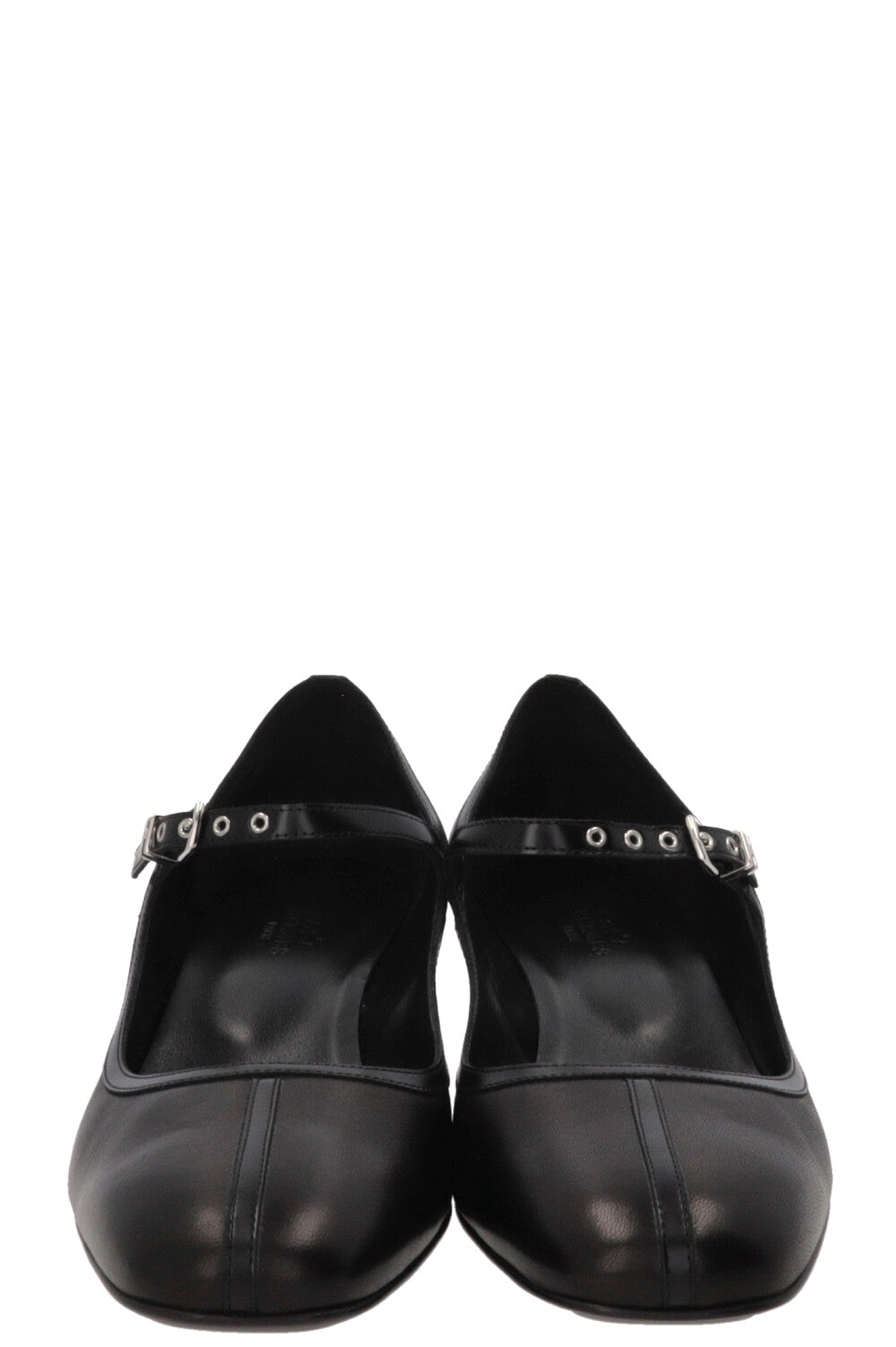 HERMÈS Escarpins Lilibeth 40 en cuir noir