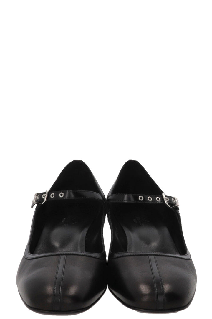HERMÈS Escarpins Lilibeth 40 en cuir noir
