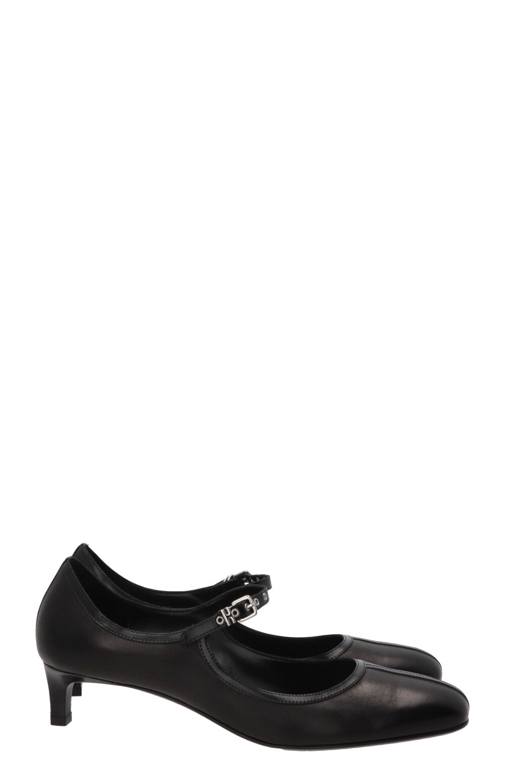 HERMÈS Escarpins Lilibeth 40 en cuir noir
