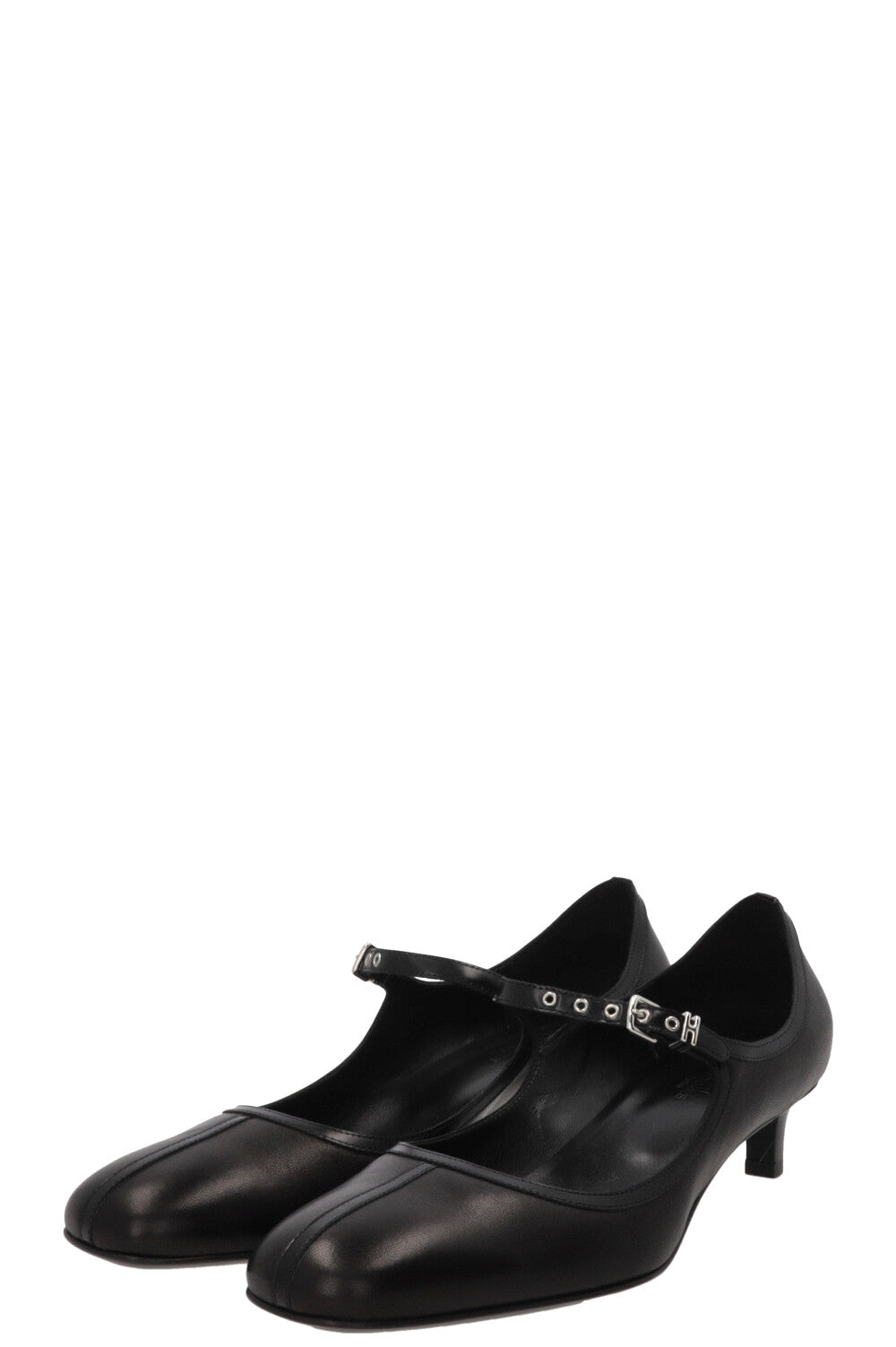 HERMÈS Escarpins Lilibeth 40 en cuir noir