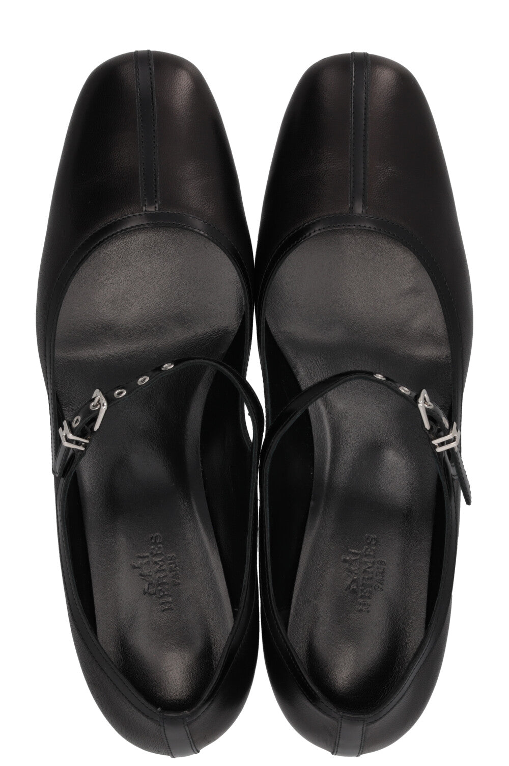 HERMÈS Escarpins Lilibeth 40 en cuir noir