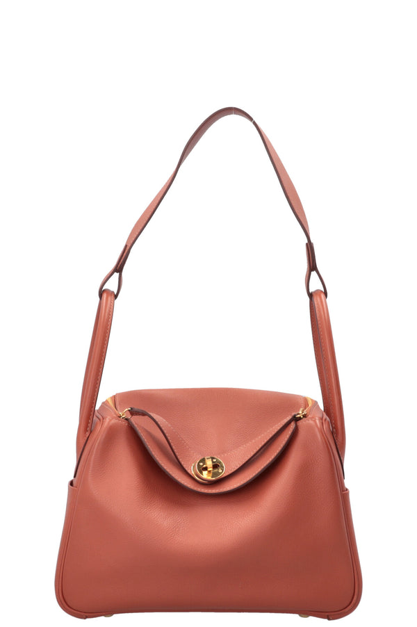 HERMÈS Lindy 26 Brick Orange