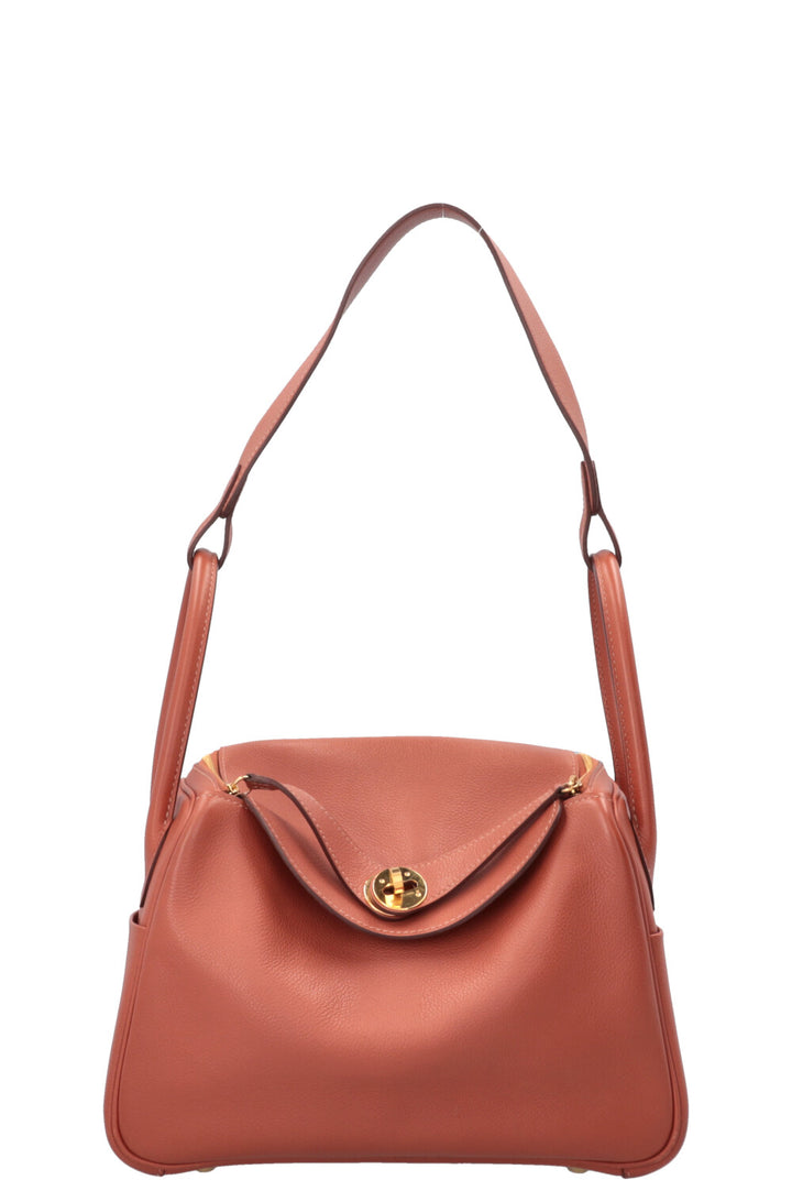 HERMÈS Lindy 26 Brick Orange
