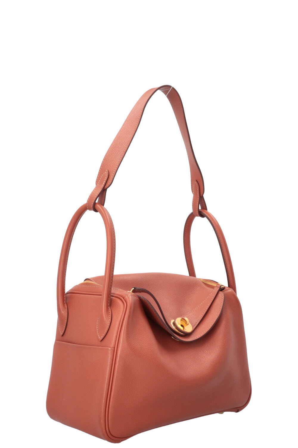 HERMÈS Lindy 26 Brick Orange
