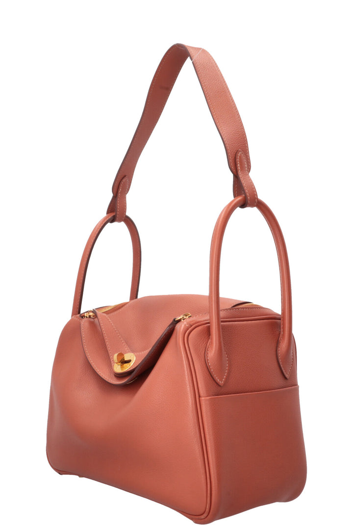 HERMÈS Lindy 26 Brick Orange