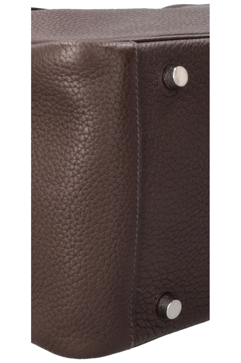 HERMÈS Lindy 30 Clemence Chocolate Palladium