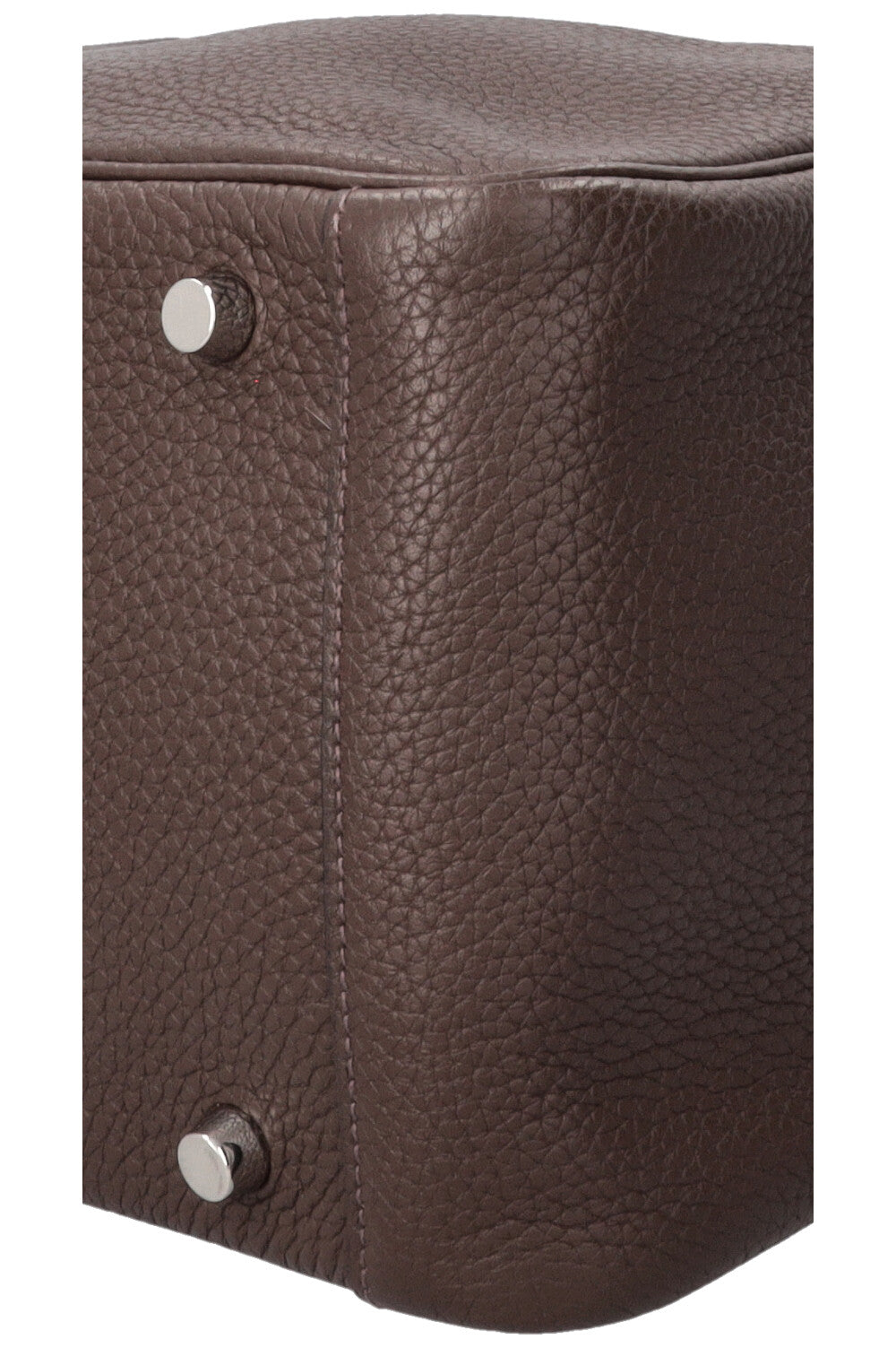 HERMÈS Lindy 30 Clemence Chocolate Palladium