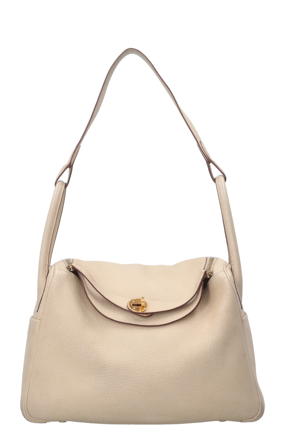 HERMÈS Lindy 30 Clemence Ivoire