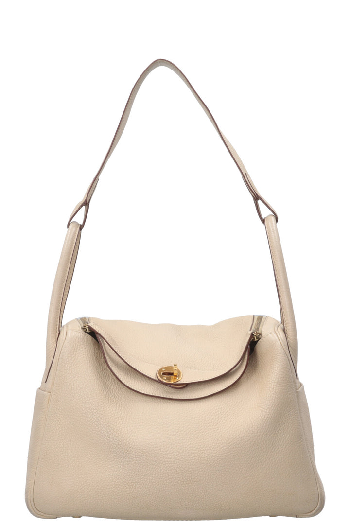 HERMÈS Lindy 30 Clemence Ivoire