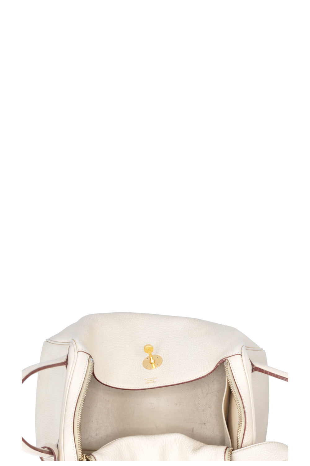 HERMÈS Lindy 30 Clemence Ivoire