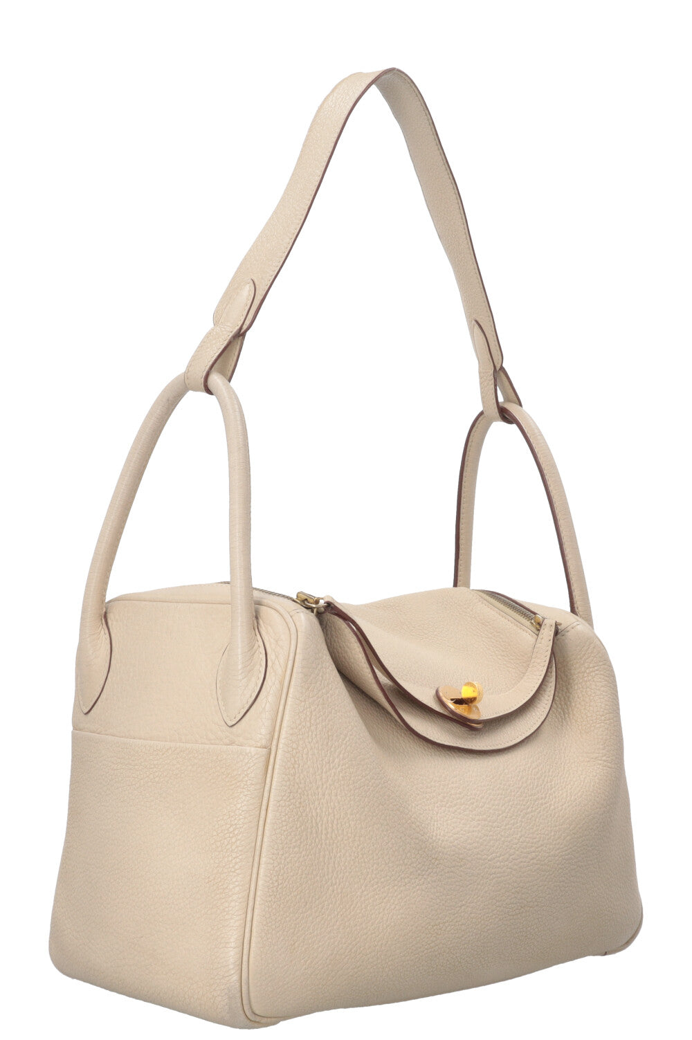 HERMÈS Lindy 30 Clemence Ivoire