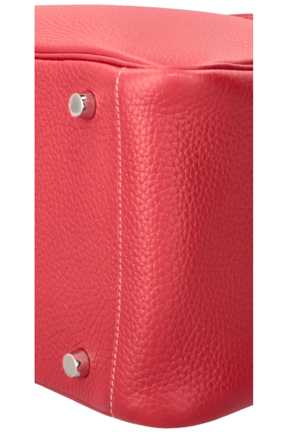 HERMÈS Lindy 30 Verso Clemence Rouge Salmon