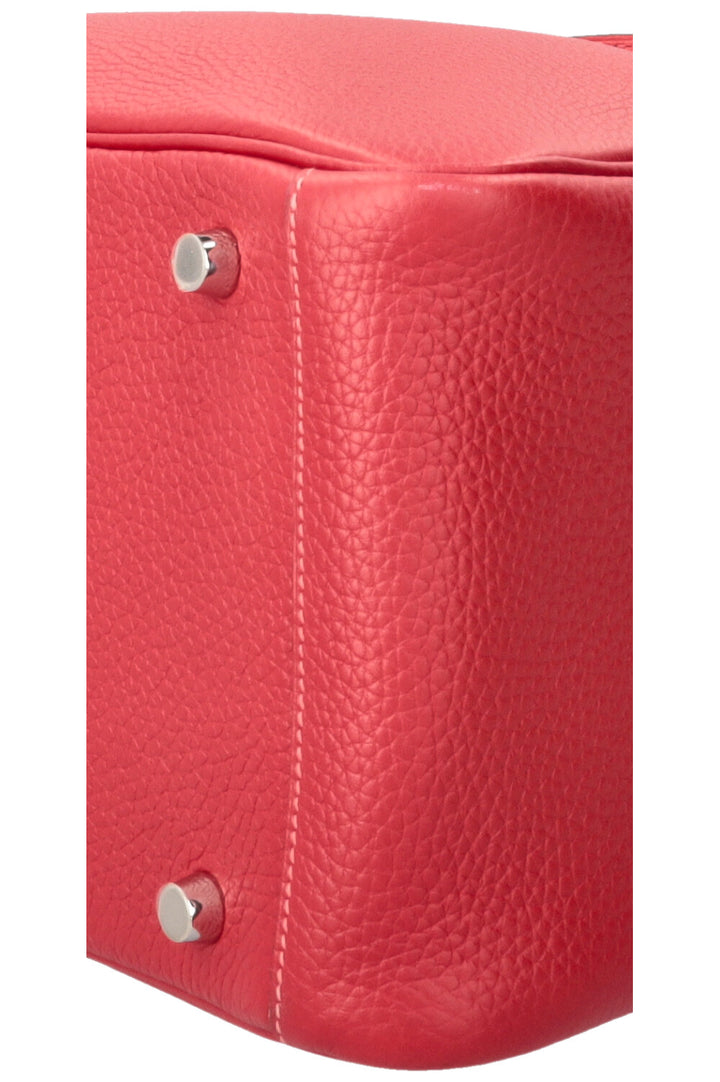 HERMÈS Lindy 30 Verso Clemence Rouge Salmon