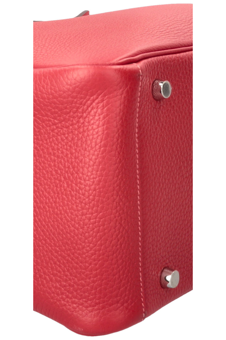 HERMÈS Lindy 30 Verso Clemence Rouge Salmon