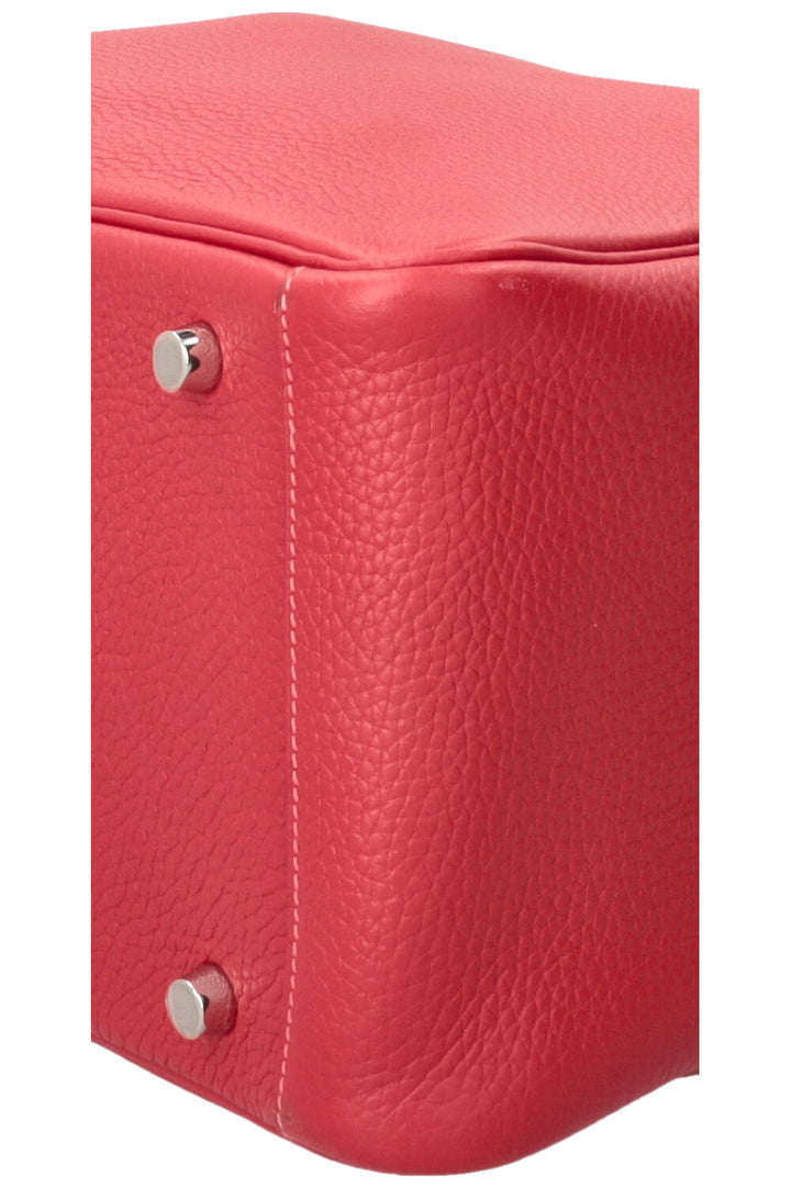 HERMÈS Lindy 30 Verso Clemence Rouge Salmon