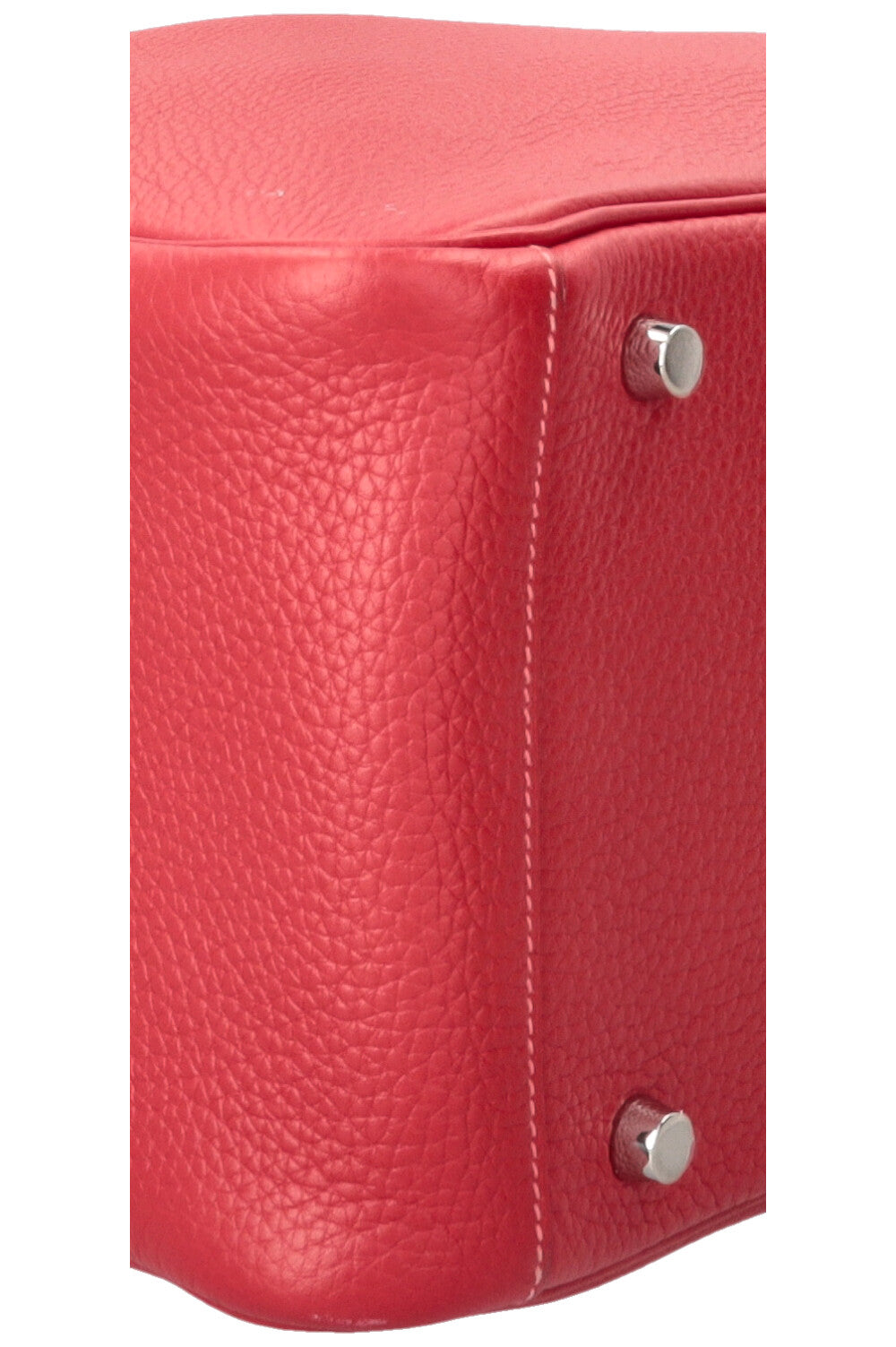 HERMÈS Lindy 30 Verso Clemence Rouge Salmon