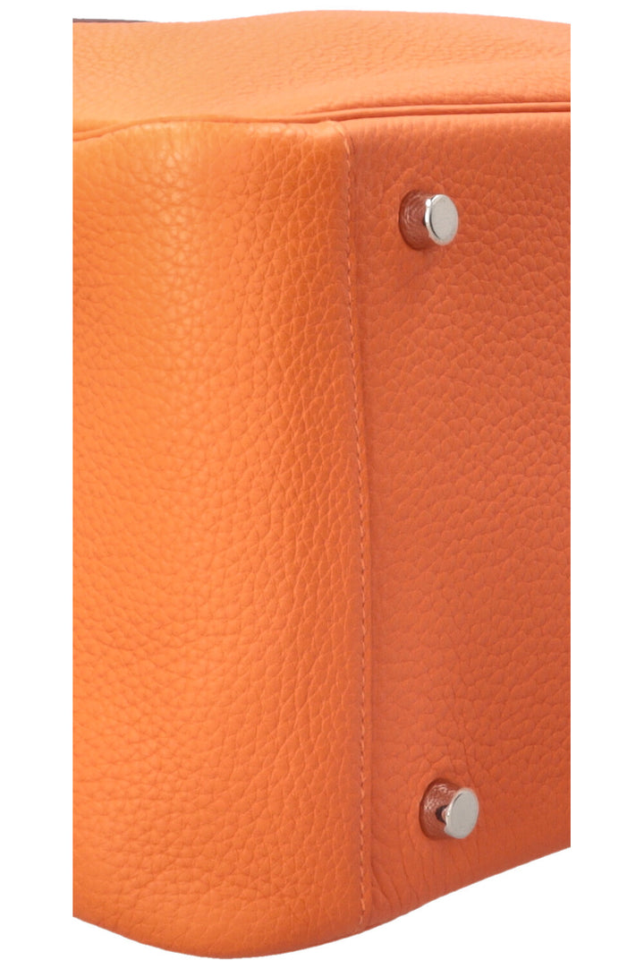 HERMÈS Lindy 34 Clemence Orange Palladium