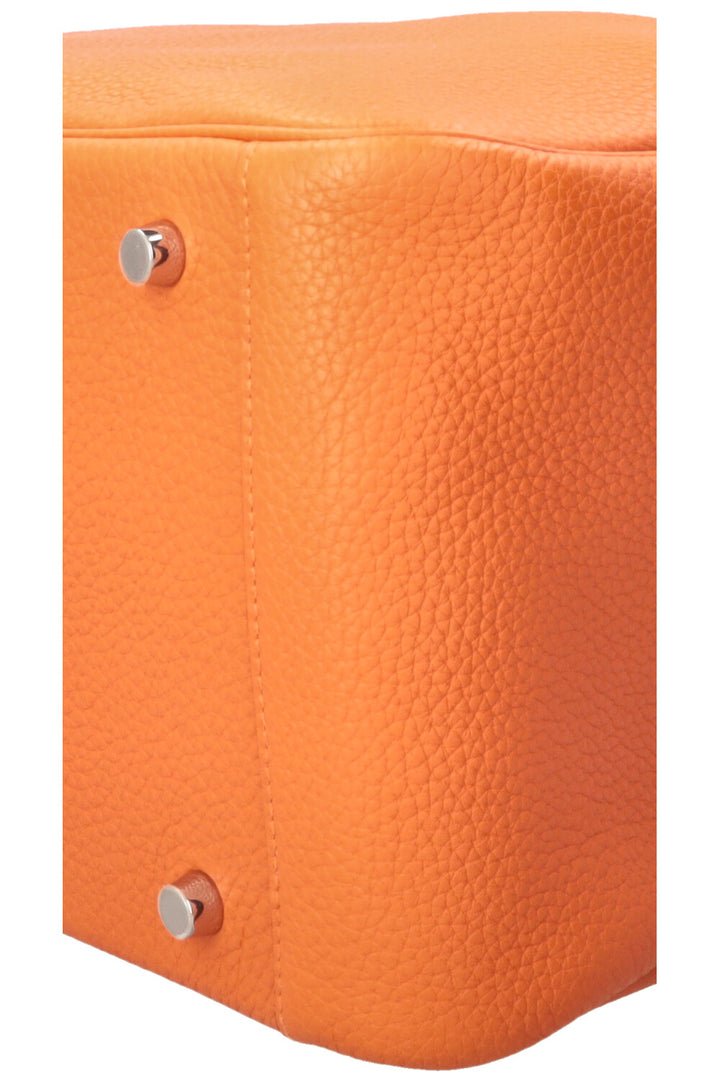 HERMÈS Lindy 34 Clemence Orange Palladium